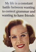 Correcting Grammar Birthday Card