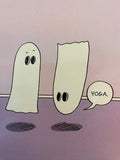 Ghost Yoga Halloween Card