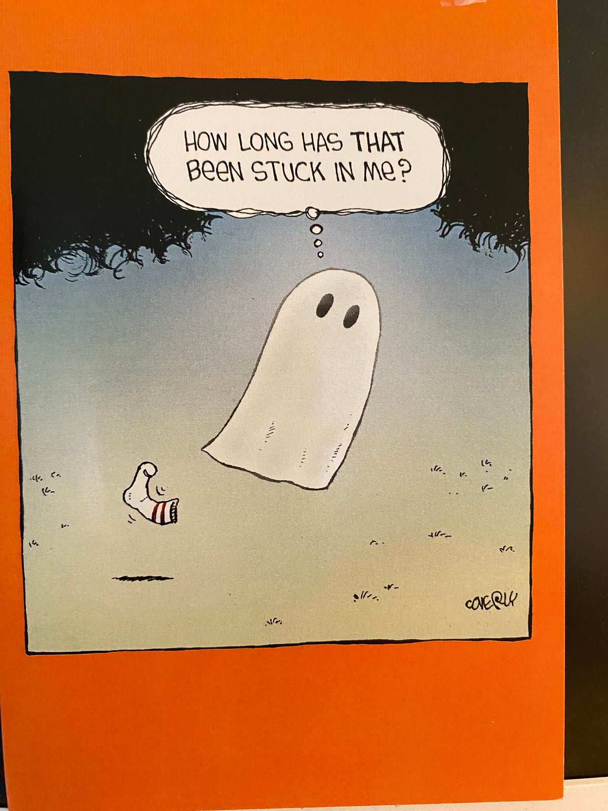Ghost Sock Halloween Card