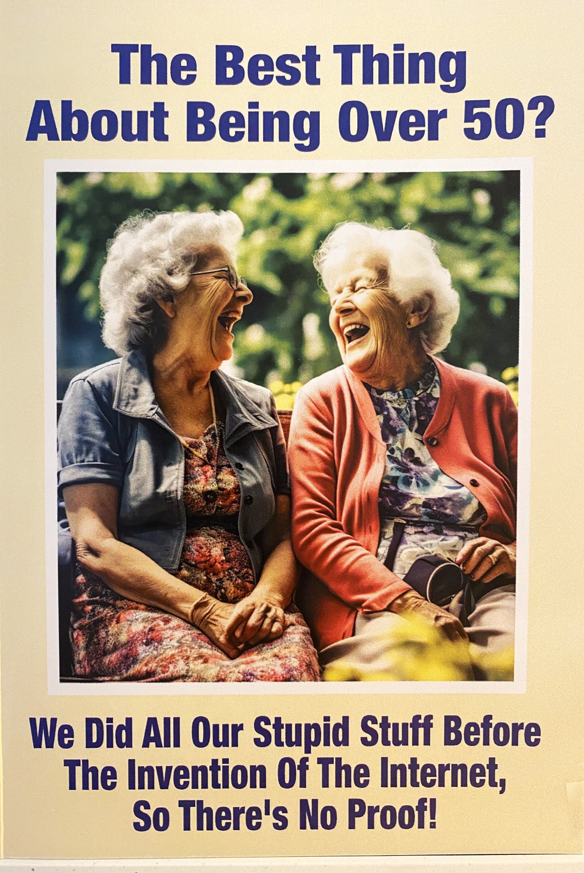 Best About Being Over 50 Birthday Card