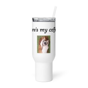 Travel mug with a handle