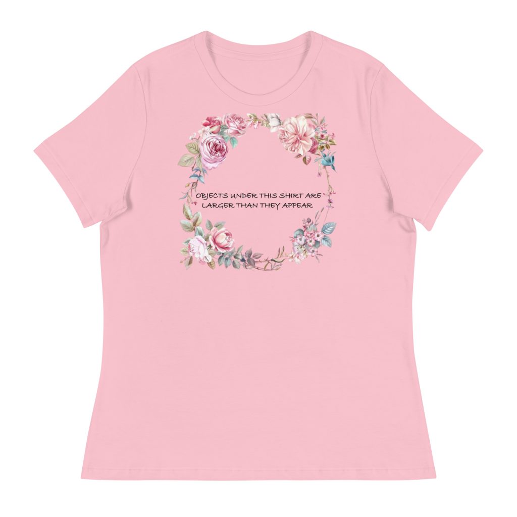 womens relaxed t shirt pink front 6866de97f1ce0