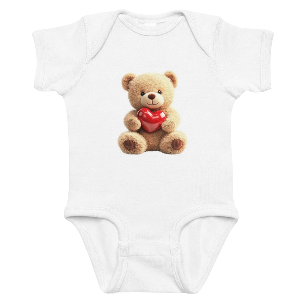 baby short sleeve bodysuit white front 68b08b5300047