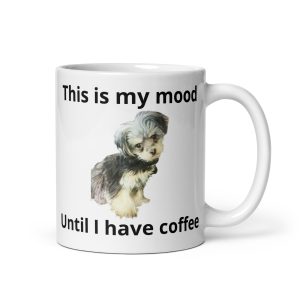 White glossy mug