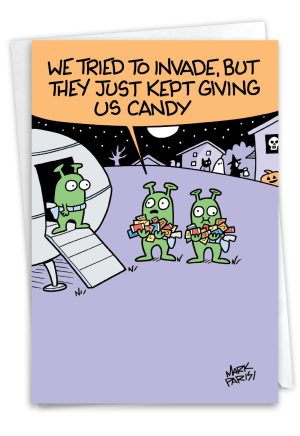 Alien Trick-Or-Treaters