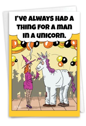 Man In Unicorn Card