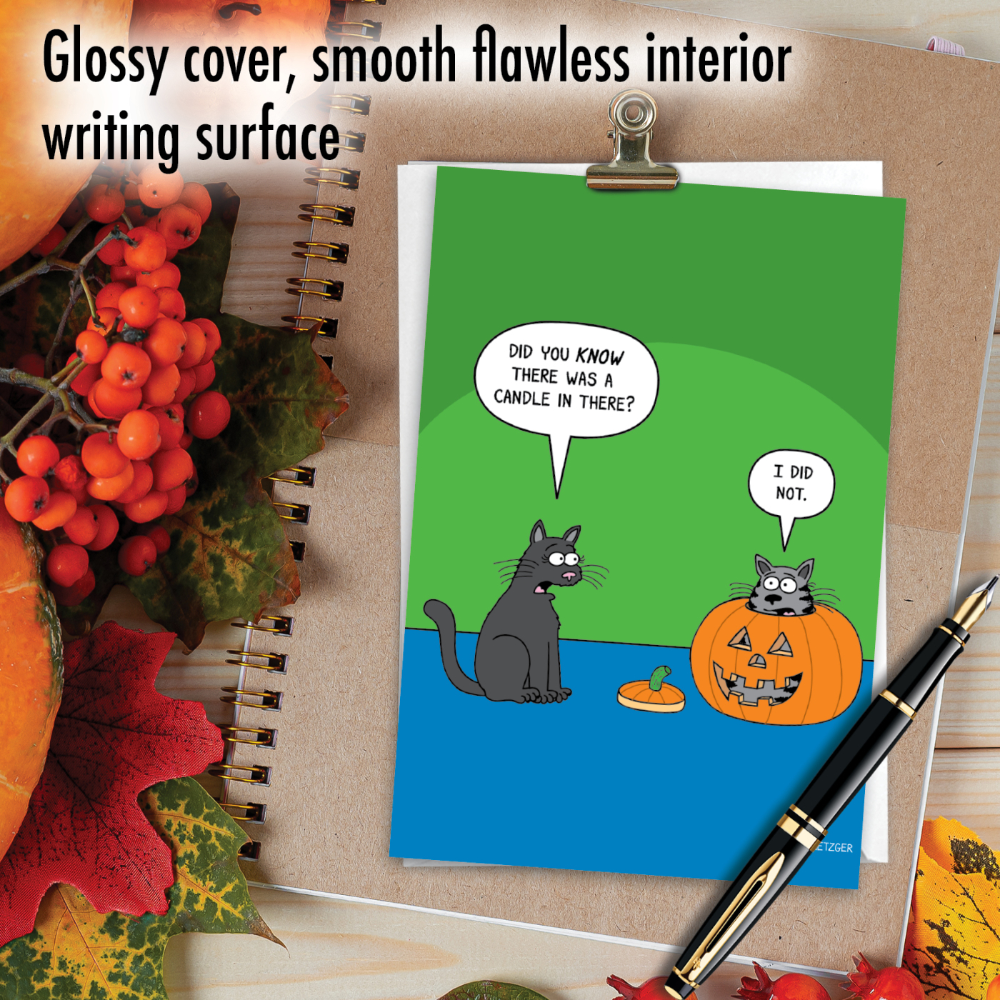 Pumpkin Candle Card - Image 4