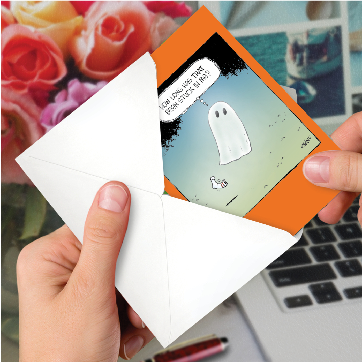 Ghost Sock Card - Image 6