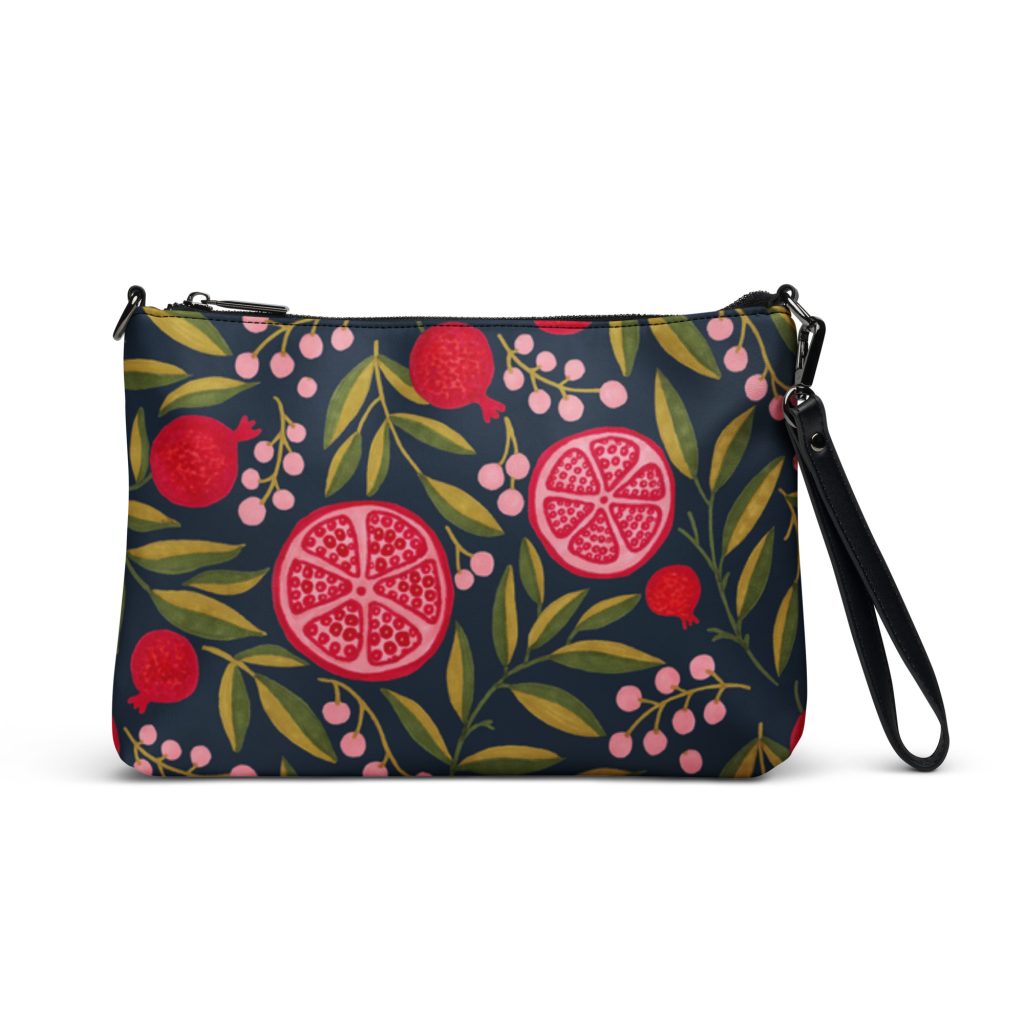 all over print crossbody bag black front 68fd2785839fb
