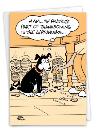 Leftunders Funny Thanksgiving Card Dogs1
