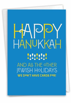 Other Jewish Holidays Funny Chanukah Greeting Card1