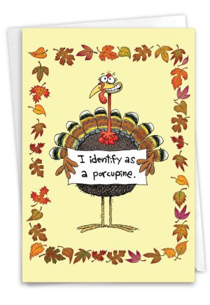 Turkey Identification Funny Thanksgiving Greeting Card1