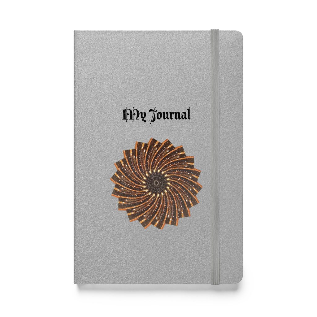 hardcover bound notebook silver front 690bbf3e8a723
