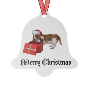 metal christmas ornament white aluminum bell front 691a252dea12f