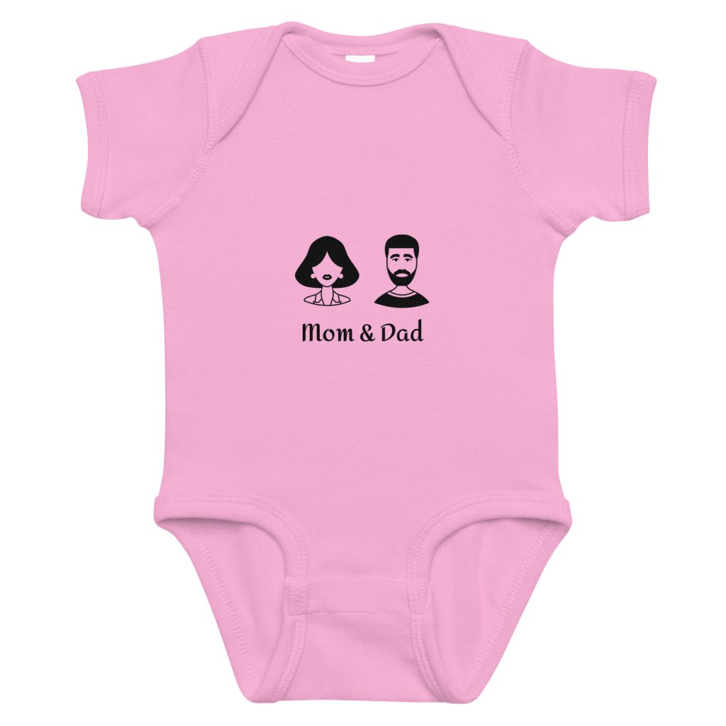 baby short sleeve bodysuit pink front 693736ff683d6