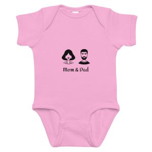 baby short sleeve bodysuit pink front 693736ff683d6