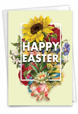 funny flowers for eastertime card 109