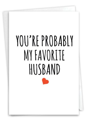 humorous favorite husband card 5 1 1