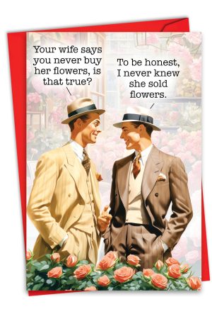 humorous sold flowers card 31