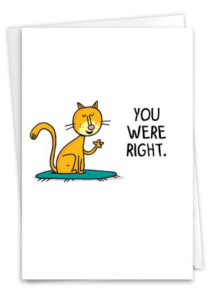 you were right card 411