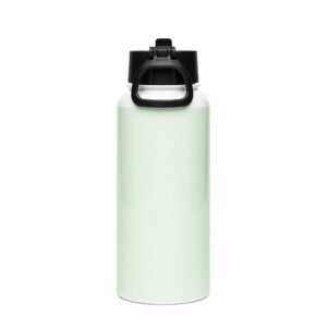stainless steel water bottle with a straw lid white 32 oz back 69f656b4a311e